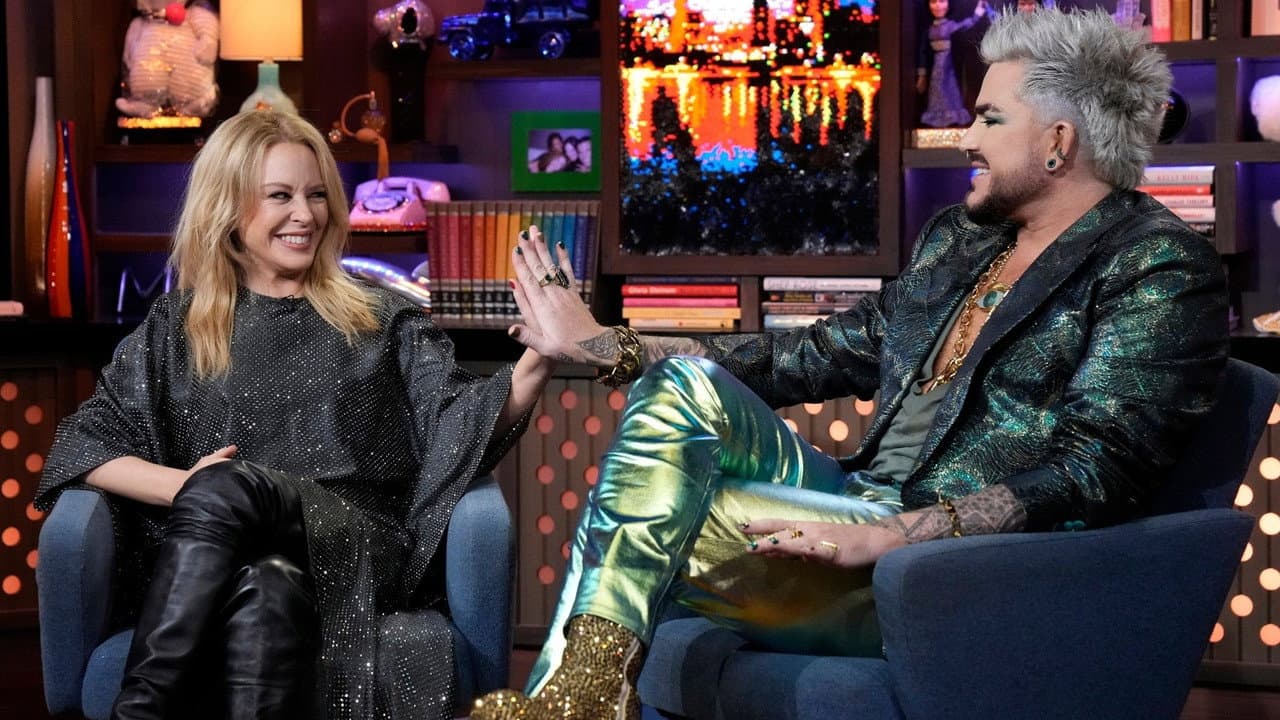 Kylie Minogue and Adam Lambert still